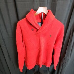 vintage Polo Ralph Lauren red shawl collar pullover sweater Size Large